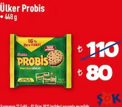 ÜLKER PROBİS BİSKÜVİ 448 G